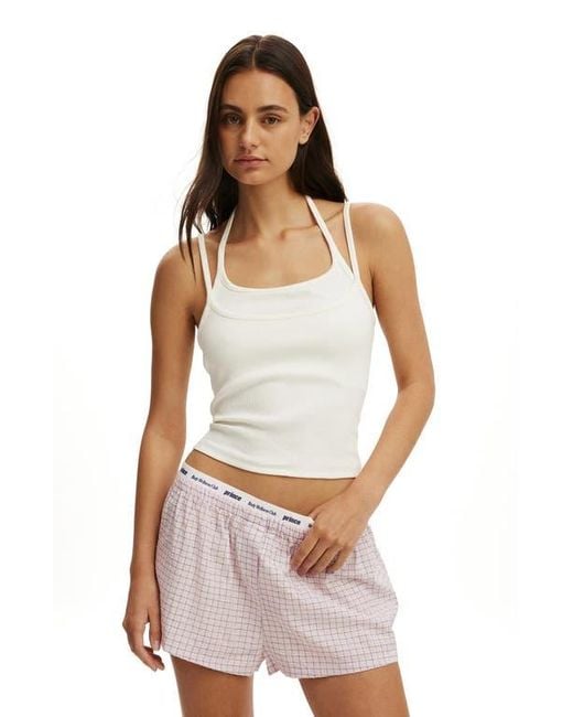 Cotton On White Double Layer Cami