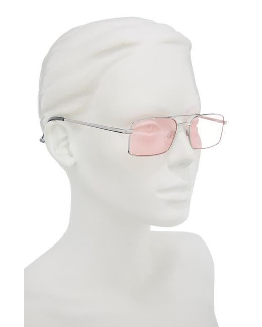 BP. Pink Gradient Rectangular Aviator Sunglasses