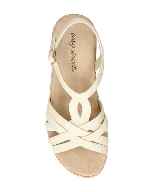 Easy Street Natural Lua Wedge Sandal