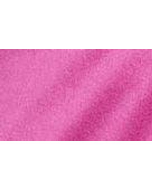 NIKKI LUND Pink Margaret Long Sleeve Wrap Minidress