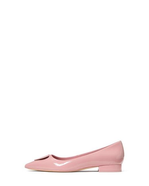 Kate Spade Pink Lover Crinkle Patent Leather Low Pump
