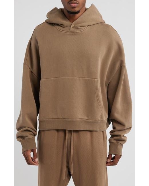 Elwood Men's Brown Rectangle Hoodie