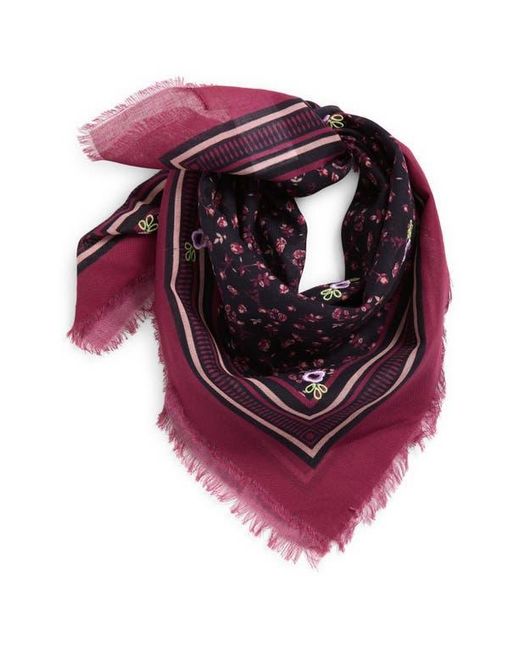 Treasure & Bond Pink Embroidered Floral Bandana