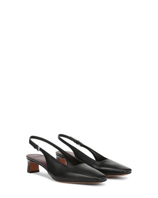 Vince Black Hart Kitten Heel Slingback Pump