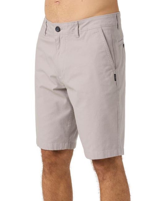 O'neill Sportswear Natural Jay Flat Front Stretch Cotton Chino Shorts for men