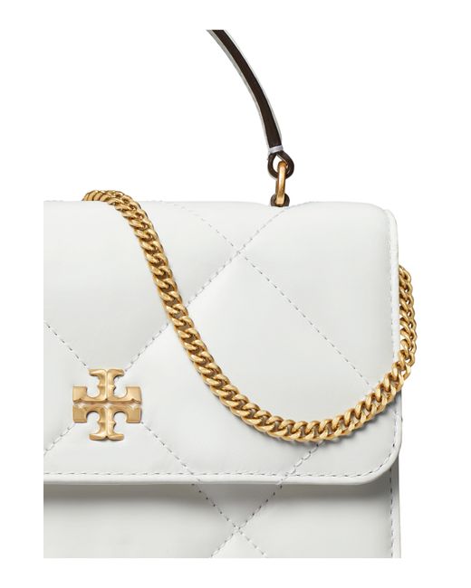 Tory Burch Multicolor Mini Kira Diamond Quilted Leather Top Handle Bag