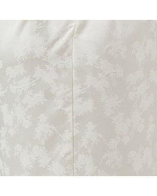 Oasis White Satin Jacquard V-Neck Bridesmaid Dress