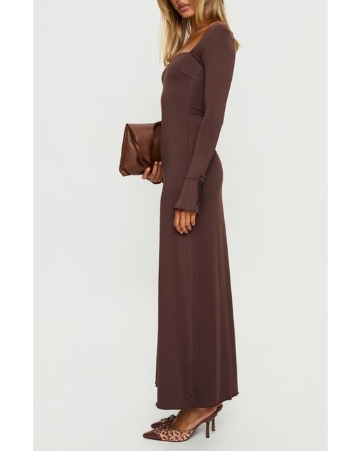 princess polly long sleeve maxi dress Phylis Off The Shoulder Maxi Dress | Slate | Womens
