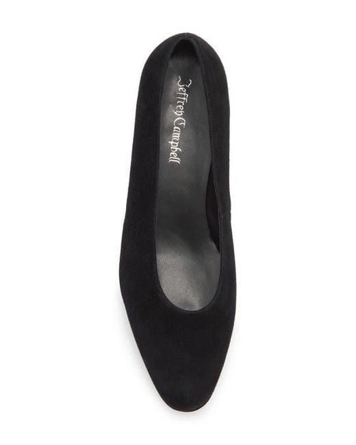 Jeffrey Campbell Black Chapters Almond Toe Platform Pump