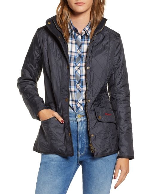 Barbour Black Cavalry Fleece Lined Quilted Jacket