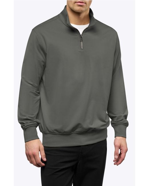 Cuts Gray Hyperloop Quarter Zip for men