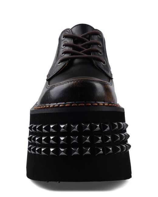 Zigi Black Celestina Stud Platform Derby