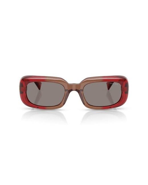 Miu Miu Multicolor 52Mm Rectangular Sunglasses