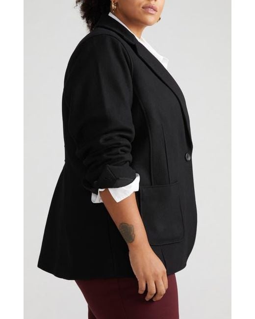 UNIVERSAL STANDARD Black Kidjo Wool Blend Jacket