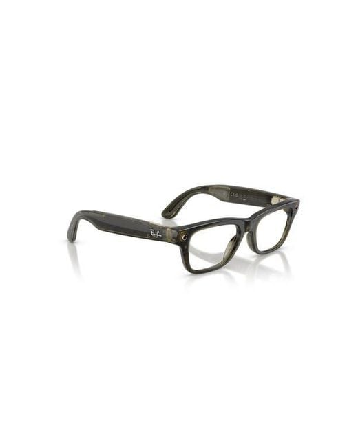 Ray-Ban Green 50Mm Rectangle Optical Glasses