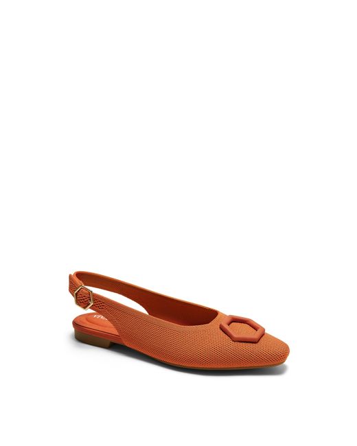 VIVAIA Brown Kalina Mini Square-Toe Slingback Sandals