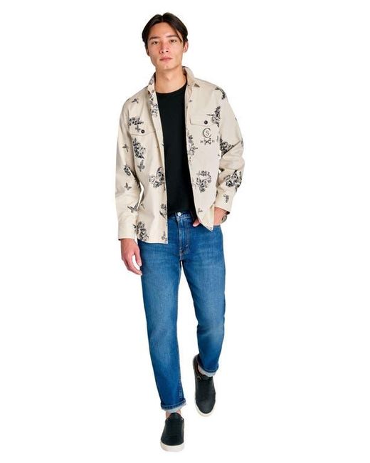 Con.struct Natural Slim Fit Skull Shirt Jacket for men