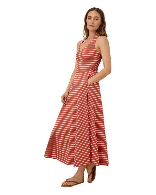 pact open back dress Women's Fit & Flare Open Back Maxi Dress - $43.20