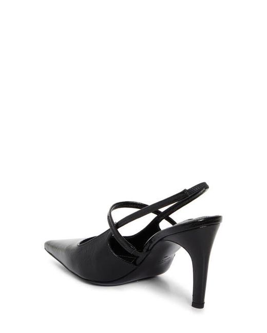 Totême  Black Sharp Pointed Toe Slingback Pump