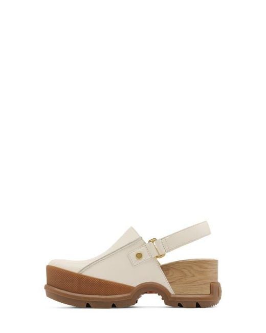 Sorel White Roam'N Rbr Clog