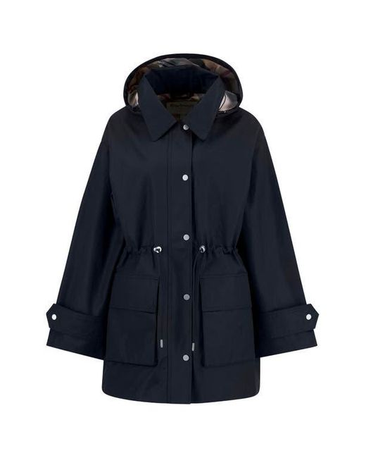 Barbour Blue Fallyn Showerproof Rain Jacket