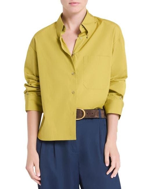 Twp Yellow J.D. Cotton Button-Down Shirt
