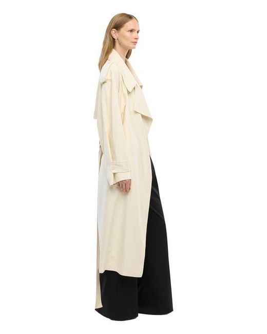Another Tomorrow White Soft Trench