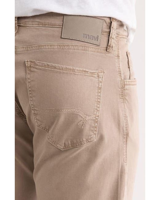 Mavi Natural Zach Straight Leg Twill Pants for men