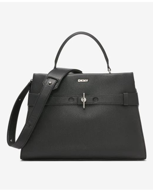 DKNY Black Bleeker Large Satchel