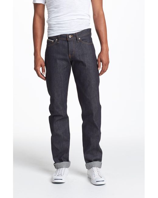 mens slim fit selvedge jeans