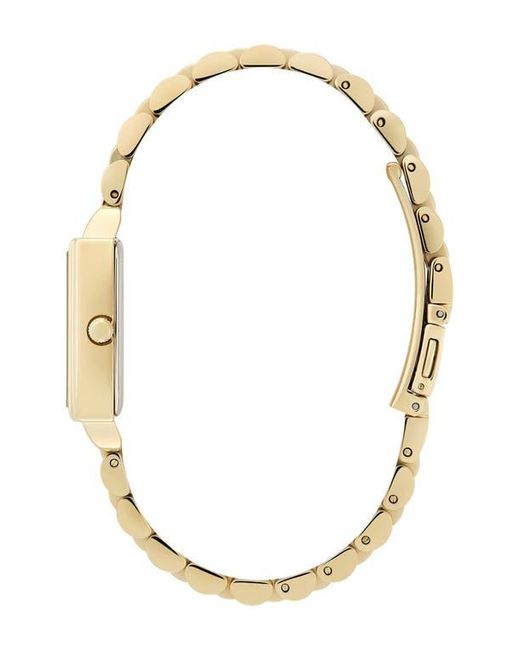 Olivia Burton Metallic Classics Rectangular Bracelet Watch, 20Mm