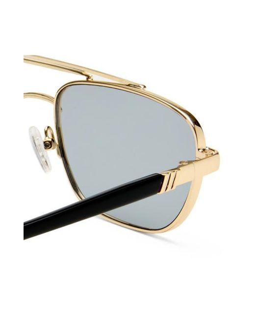 Le Specs Blue Le Mimi 57Mm Aviator Sunglasses