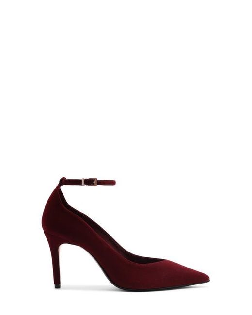 SCHUTZ SHOES Red Mia Ankle Strap Pointed Toe Pump