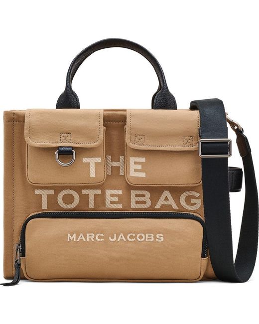 Marc Jacobs Brown The Cargo Canvas Medium Tote Bag