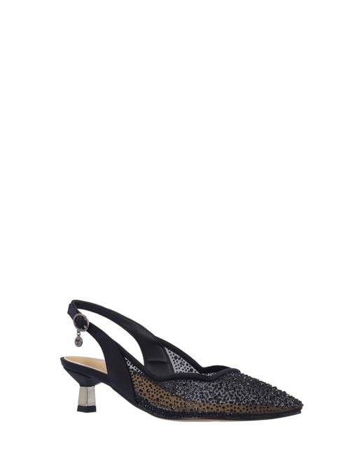 J. Reneé Blue Aleksa Pointed Toe Slingback Pump