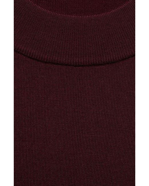 Mango Red Turtleneck Wool Sweater for men