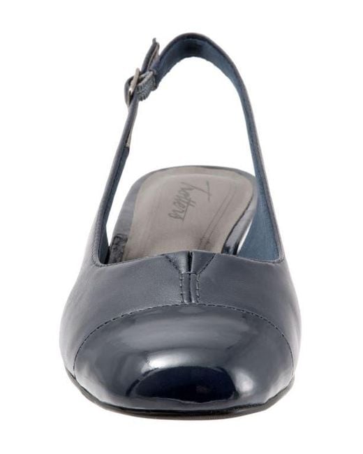Trotters Blue 'Dea' Slingback