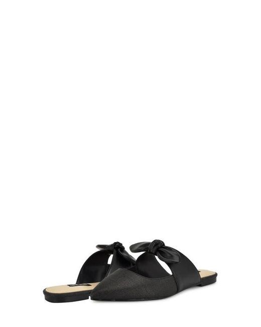 Nine West Black Bowin Pointed Toe Flat