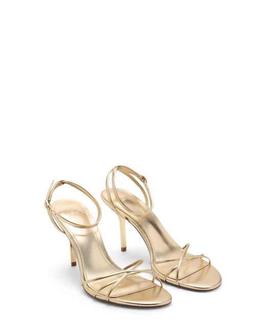 Mango Natural Ankle Strap Sandal