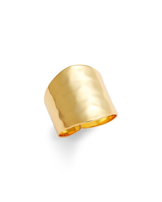 Nest Yellow Hammered Ring