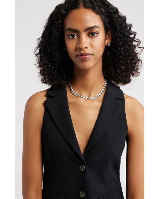 Open Edit Metallic Interlocked Link Necklace