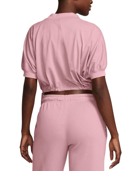 Nike Pink Knit Crop Top