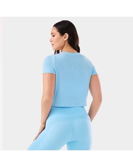 Tavi Blue Ribbed Tee