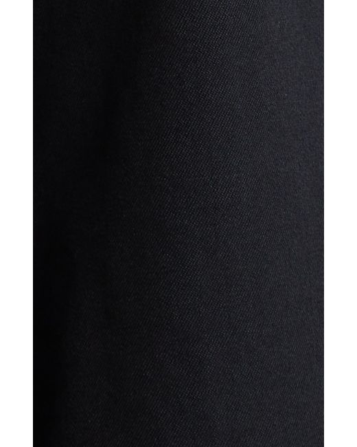 Comme des Garçons Black Asymmetric Ruched Wool Gabardine Skirt