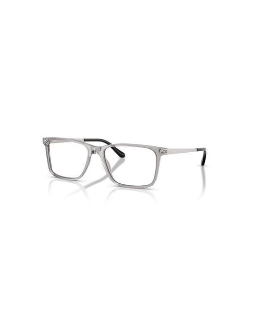 Ralph Lauren Gray 54Mm Rectangle Optical Glasses for men
