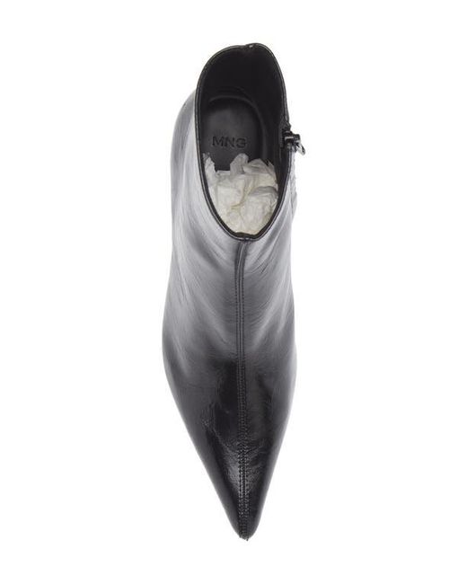 Mango Black Valle Pointed Toe Bootie