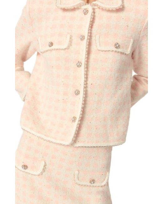 Maje Natural Tweed-Effect Knit Jacket