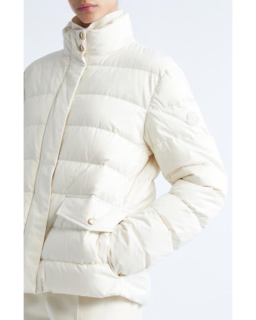 Moncler White Bessettes Down Jacket