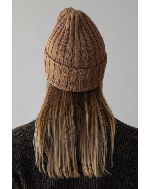SSKEIN Natural Ribbed Beanie