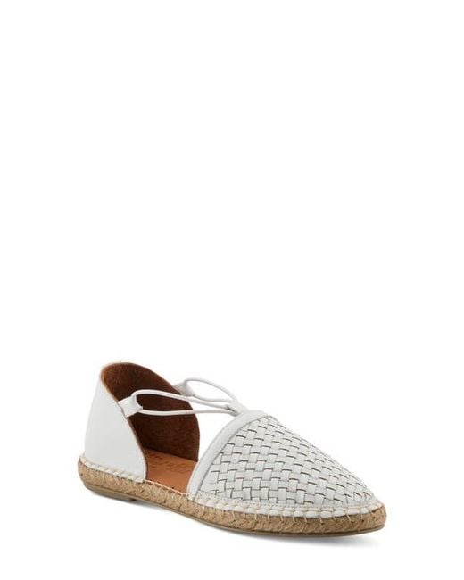 Spring Step White Clovae Espadrille Flat